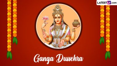 Ganga Dussehra 2023 Images & HD Wallpapers for Free Download Online: Share Happy Ganga Dussehra WhatsApp Messages and SMS With Loved Ones Celebrating Hindu Festival