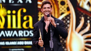 IIFA 2023: Hrithik Roshan Wins Best Actor Award for Vikram Vedha! Check Out Video of His Acceptance Speech