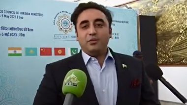 SCO Summit 2023: Pakistan Foreign Minister Bilawal Bhutto Zardari Arrives in India to Attend Shanghai Cooperation Organisation Conclave (Watch Video)