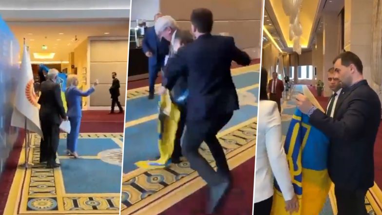 Russian Delegate Takes Down Ukrainian Flag During Summit in Turkey, Gets Roughed Up by Ukraine MP; Video of Fight Goes Viral