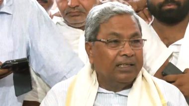 Karnataka CM Siddaramaiah Writes to FM Nirmala Sitharaman Seeking Release of Special Grants and State-Specific Grants As Per 15th Finance Commission