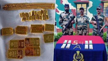 BSF Seizes Gold Worth Rs 86 Lakh at Indo-Bangladesh Border in Nadia District of West Bengal (See Pics)