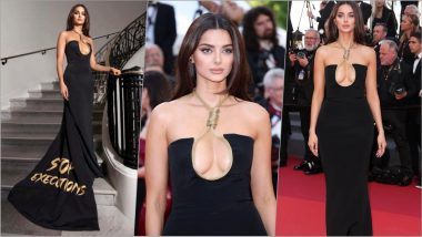 Iranian Model Mahlagha Jaberi's Noose Dress at Cannes 2023 Aimed To Raise Awareness for Iran Executions Sparks Discussion Online (Watch Video)