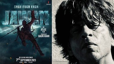 Jawan: Shah Rukh Khan Treats Fans With a Monochrome Pic As His Face Is Not Visible in the Upcoming Film’s Poster