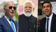 Narendra Modi Makes India Proud at World Stage! Indian PM Tops List of Most Popular Leaders With 78% Approval Rating, Beats US Prez Joe Biden and UK Prime Minister Rishi Sunak