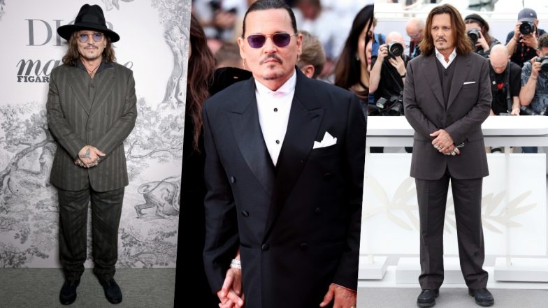 Johnny Depp at Cannes 2023: Stylish Looks of Jeanne du Barry Actor at 76th Cannes Film Festival Are Giving Major Fashion Goals (View Photos)