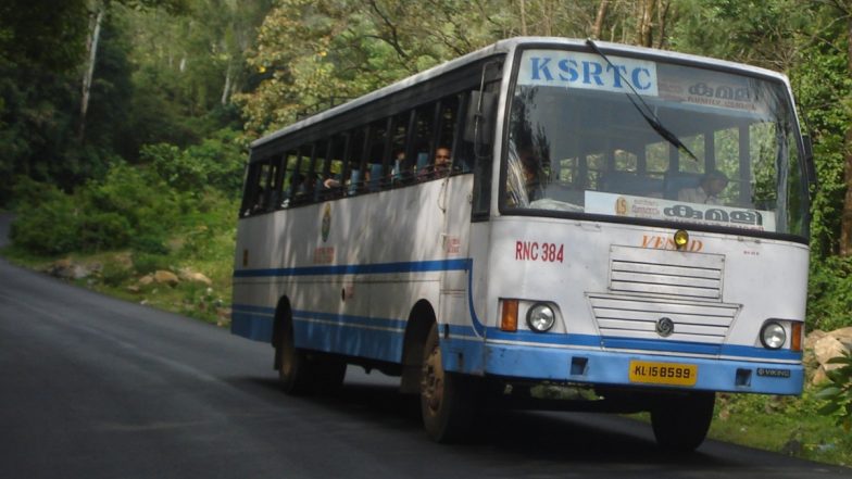 Woman Loses Arm While Boarding Bus From Window in Karnataka? KSRTC Issues Clarification on Viral Accident Video Misleading People About Shakti Scheme in State