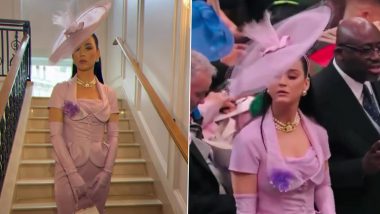 Katy Perry Calls Herself ‘Lavender Lost Girl’ After Video of Her Struggling To Find Seat at King Charles III’s Coronation Goes Viral (View Post)