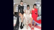 &lsquo;Triple K&rsquo; Moment at Met Gala 2023! Kendall Jenner, Kim Kardashian, Kylie Jenner Serve Pure Glam As They Pose Together at the Met Ball (View Pic)