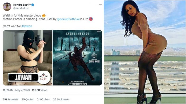 Kendara Lust Bulu Filim - XXX Porn Star Kendra Lust Strips Down for Jawan Motion Poster, Cannot Wait  for Shah Rukh Khan's Upcoming Movie! | ðŸ‘ LatestLY