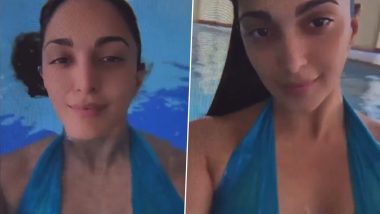 Kiara Advani Enjoys Pool Time in Blue Swimwear and It’s Too Hot To Handle (Watch Video)