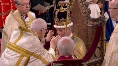 King Charles III Crowned As UK King With St Edward's Crown, Queen Camilla With Queen Mary's Crown (See Pics and Videos)