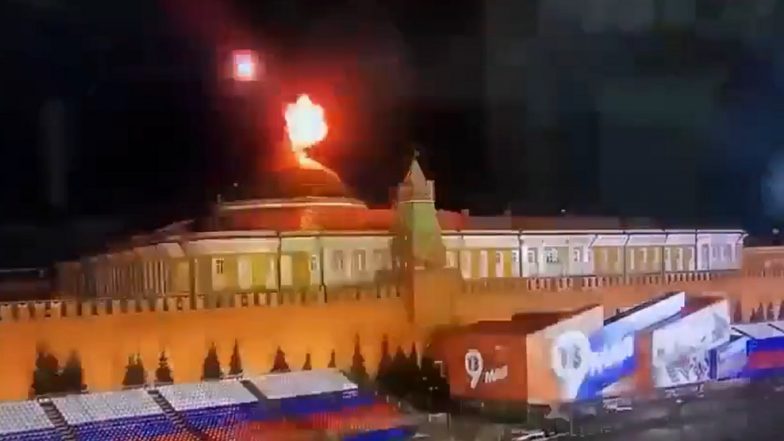 Vladimir Putin Assassination Attempt: Foiled an Alleged Drone Attack by Ukraine on Kremlin, Says Russia