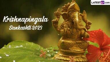 Sankashti Chaturthi June 2023 Wishes & HD Wallpapers: WhatsApp Messages, Greetings, Images and Images for Krishnapingala Sankashti Chaturthi