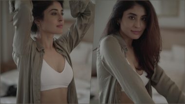 Kritika Kamra Hot Pics in Satin Shirt: Telly Star Flaunts Sexy Midriff and Navel in Open Button Down Shirt and White Bralette!