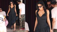 Kylie Jenner in Paris! Beauty Mogul Steps Out for Lunch With Pals in a Black Halter-Neck Dress and She Looks Drop-Dead Gorgeous (View Pics)