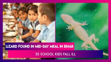 Lizard Found In Mid-Day Meal In Bihar: 35 School Students Fall Ill After Consuming Food In Saran District