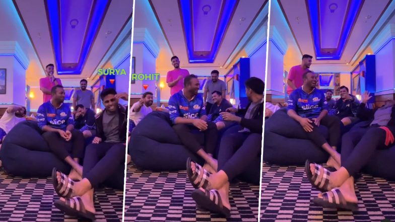 'Aag Laga Daala Aag' Rohit Sharma, Suryakumar Yadav and Other Mumbai Indians Folks Flaunt Their Singing Skills in This Fun Video