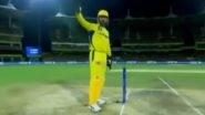 MS Dhoni Signals Spidercam to Go Away During CSK vs PBKS IPL 2023 Match, Video Goes Viral!