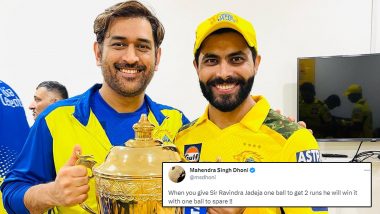 MS Dhoni's 2013 Tweet on 'Sir Ravindra Jadeja' Goes Viral After All-Rounder's Heroics in CSK's IPL 2023 Title Victory