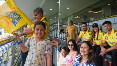 MS Dhoni's Wife Sakshi, Daughter Ziva Attend CSK vs MI IPL 2023 Match at Chepauk (See Pics)