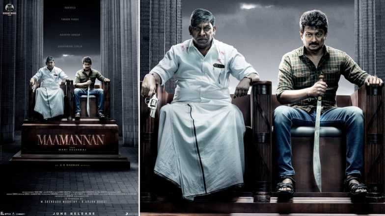 Maamannan First Look: Udhayanidhi Stalin and Vadivelu Look Intense in This Poster; Mari Selvaraj’s Film To Release in June