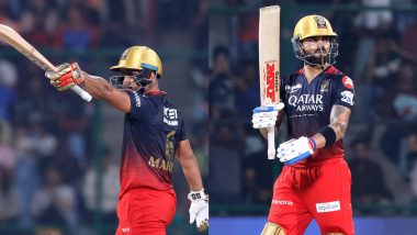 IPL 2023: Virat Kohli, Mahipal Lomror Fifties Guide Royal Challengers Bangalore to 181/4 Against Delhi Capitals