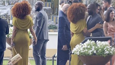 Megan Thee Stallion Clicked Getting Cosy With Footballer Romelu Lukaku at Lautaro Martinez's Wedding (View Viral Pics)