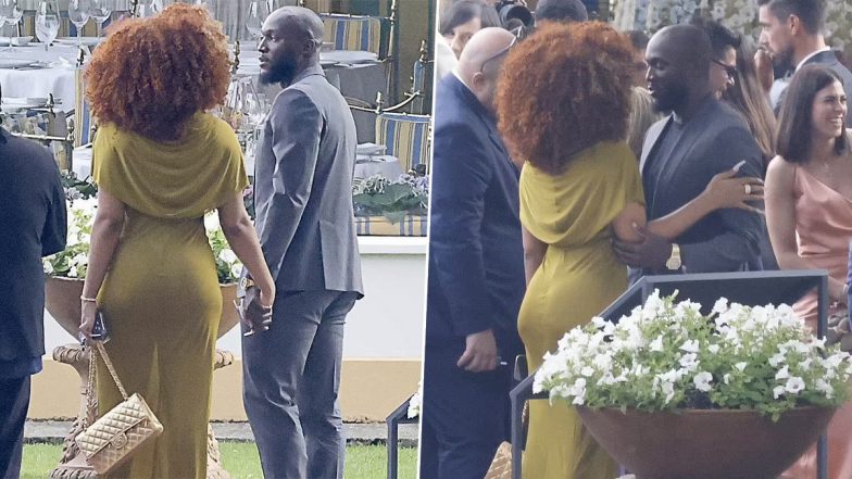 Megan Thee Stallion Clicked Getting Cosy With Footballer Romelu Lukaku at Lautaro Martinez's Wedding (View Viral Pics)