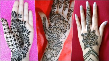 Last-Minute Sawan Shivratri 2023 Mehndi Designs: Beautiful Henna Patterns and Easy Mehandi Designs To Adorn Your Hands on the Hindu Festival