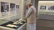 G7 Summit 2023: PM Narendra Modi Pays Floral Tributes at Hiroshima Peace Memorial Park in Japan (See Pics)