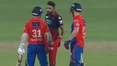 Mohammed Siraj Engages in Heated Exchanges With Phil Salt and David Warner During DC vs RCB IPL 2023 Match (Watch Video)