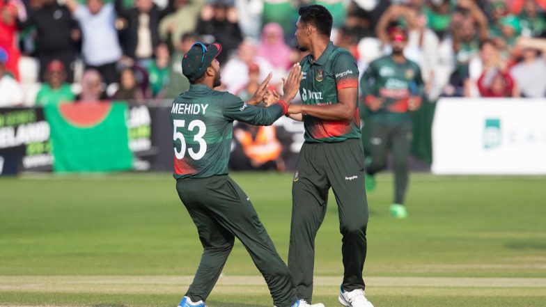 Mustafizur Rahman Takes Four Wickets As Bangladesh Beat Ireland by Five Runs in 3rd ODI 2023, Win Series 2–0