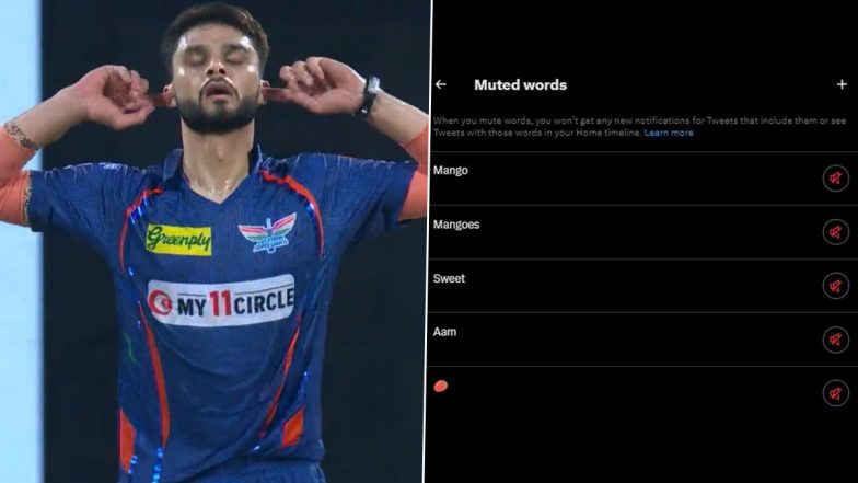 Lucknow Super Giants Admin Mutes Words Mango, Mangoes, Sweet, Aam on Twitter After Brutal Trolling of Naveen-ul-Haq Following LSG's Exit From IPL 2023 Eliminator