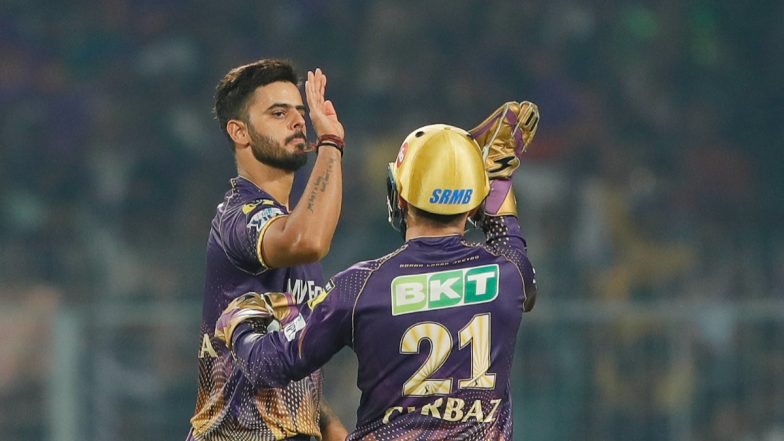 Nitish Rana Dismisses Shikhar Dhawan After Latter's Half-Century in KKR vs PBKS IPL 2023 Match