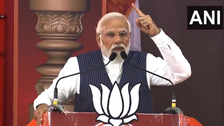 Karnataka Assembly Elections 2023: This Election Is About Making Karnataka Number One State in the Country, Says PM Narendra Modi (Watch Video)