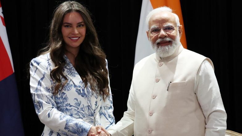 PM Modi Meets Celebrity Chef Sarah Todd: PM Narendra Modi Interacts With Sarah Todd in Australia, Says 'She Is Very Passionate About India' (See Pic)