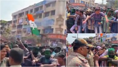 VIDEO: 'Pakistan Zindabad' Slogans Allegedly Raised in Belagavi Post Congress' Win in Karnataka Election Results 2023, Netizens Share Clips With the Claim