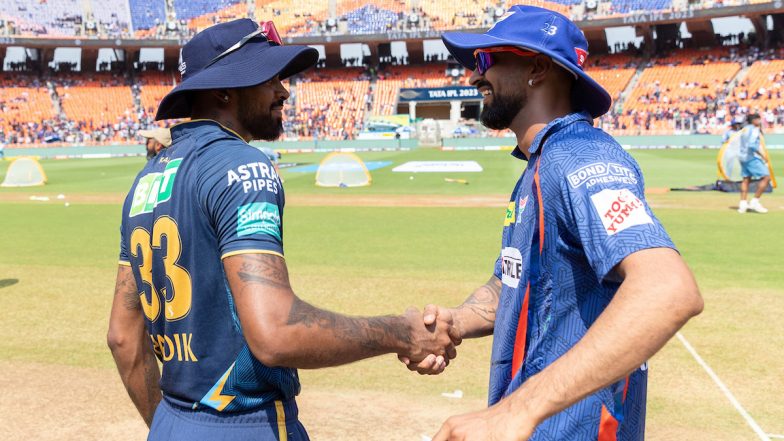 Bromance! Hardik Pandya Checks On Brother Krunal Pandya At the Start of GT vs LSG IPL 2023 Match (Watch Video)