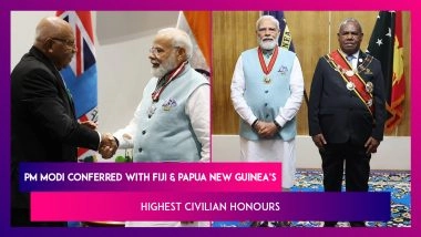 PM Narendra Modi Conferred With Fiji & Papua New Guinea&rsquo;s Highest Civilian Honours