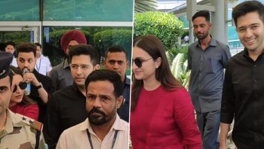 Parineeti Chopra and Raghav Chadha Can’t Stop Blushing After Paps Ask Rumoured Couple ‘Shaadi Mein Bulane Wale Ho?’ (Watch Video)