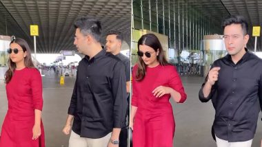 Parineeti Chopra and Raghav Chadha Jet Off to Delhi Amid Engagement Rumours (Watch Video)