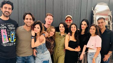 Preity Zinta Enjoys Night Out With Hrithik Roshan, Saba Azad, Kunal Kapoor, Sussanne Khan, Arslan Goni and Others (View Pics)