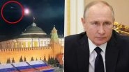 Vladimir Putin Assassination Attempt: Russia Warns of Retaliation After Ukraine Attacks Kremlin, Video of Drone Attack Goes Viral; Moscow Says President Not Hurt in 'Terrorist Attack'