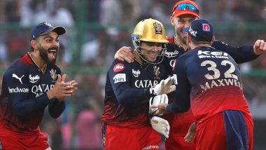 IPL 2023: Wayne Parnell, Spinners Shine As Royal Challengers Bangalore Beat Rajasthan Royals by 112 Runs, Stay Alive in Playoff Race