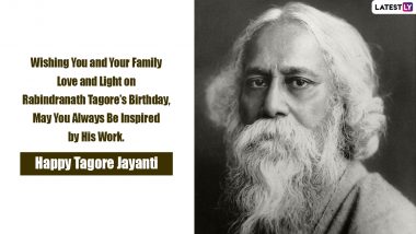Rabindra Jayanti 2023 Images & Wishes in Bengali: WhatsApp Messages, Greetings, Quotes and Photos to Celebrate Rabindranath Tagore Jayanti
