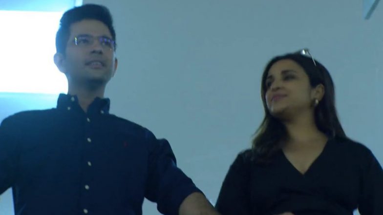 Raghav Chadha, Parineeti Chopra Seen Together Watching PBKS vs MI IPL 2023 Match in Mohali (See Pic)