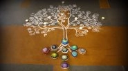 Buddha Purnima 2023 Rangoli Designs: Beautiful Rangoli Ideas and Patterns To Brighten Up Your House on Buddha Jayanti (Watch Videos)