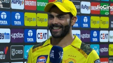 'Neeche Ja Raha Hu Toh Mahi Bhai Ke Naam Se Chillate Hai..' Ravindra Jadeja's Response When Asked if He Would Like to Bat Higher, Post CSK vs DC IPL 2023 Match Goes Viral! (Watch Video)