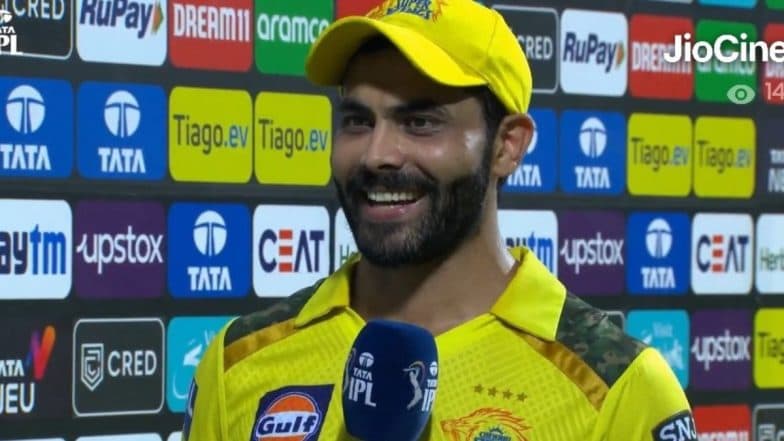 'Neeche Ja Raha Hu Toh Mahi Bhai Ke Naam Se Chillate Hai..' Ravindra Jadeja's Response When Asked if He Would Like to Bat Higher, Post CSK vs DC IPL 2023 Match Goes Viral! (Watch Video)